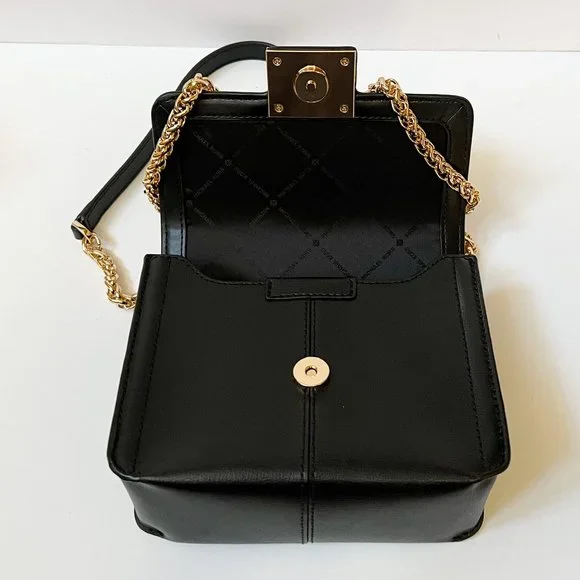 Michael Kors Sonia Small MINI Flap Shoulder Crossbody Bag Black